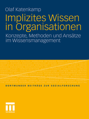 cover image of Implizites Wissen in Organisationen